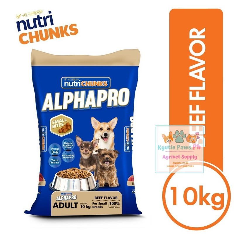 Alphapro puppy/Small bites/ regular bites beef flavor adult dog food ...