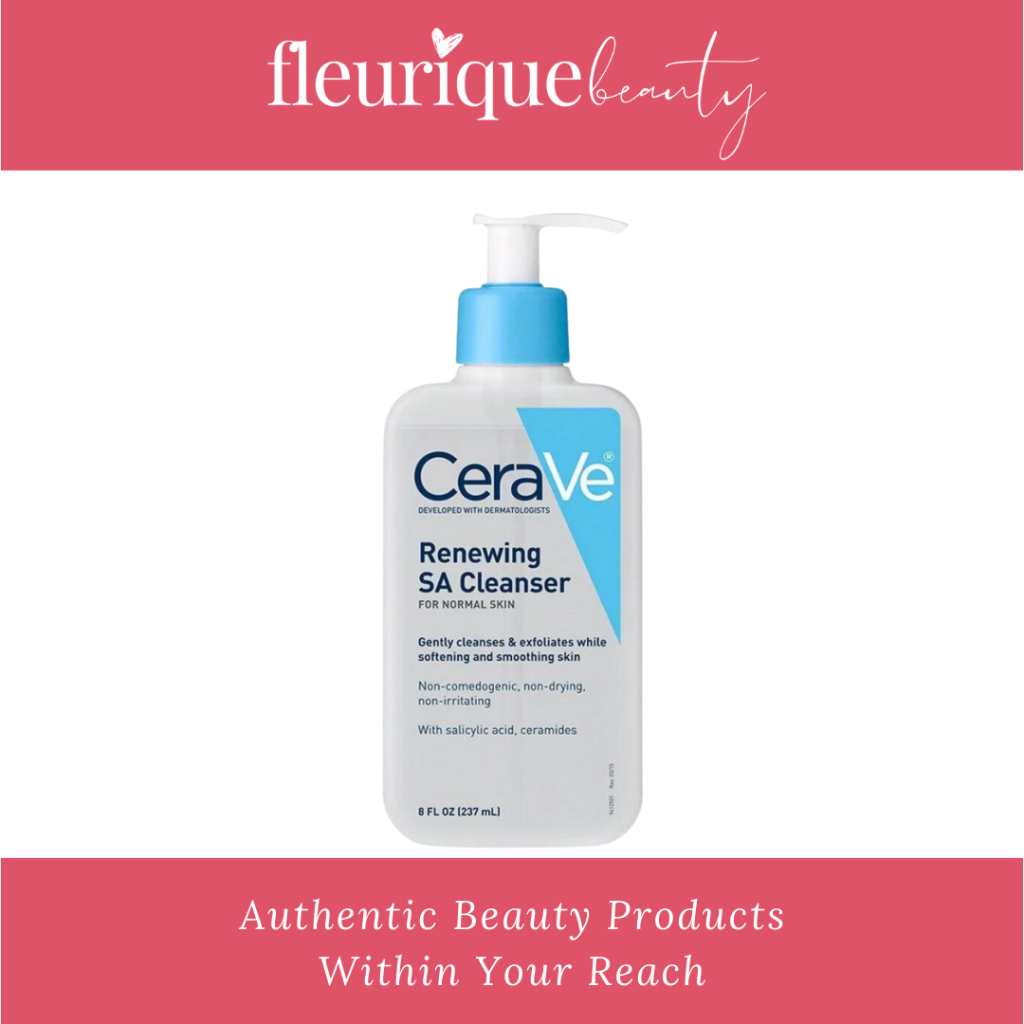 Cerave Renewing Sa Cleanser For Normal Skin With Ceramides And Salicylic Acid 237ml 8 Fl Oz 1435