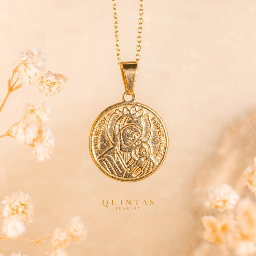 QUINTAS ™ Mother of Perpetual Help Necklace (With FREE Jewelry