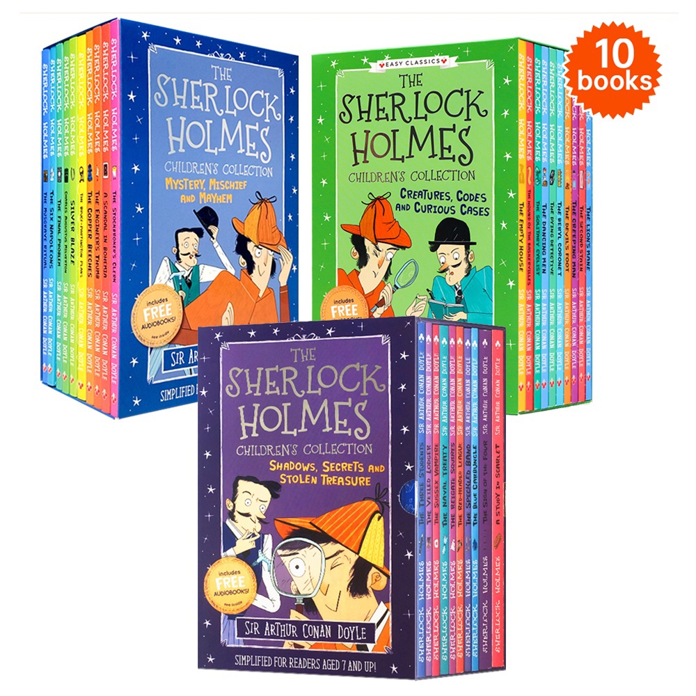 The Sherlock Holmes Children's Collection Series 1,2,3 (10 Book Box Set ...