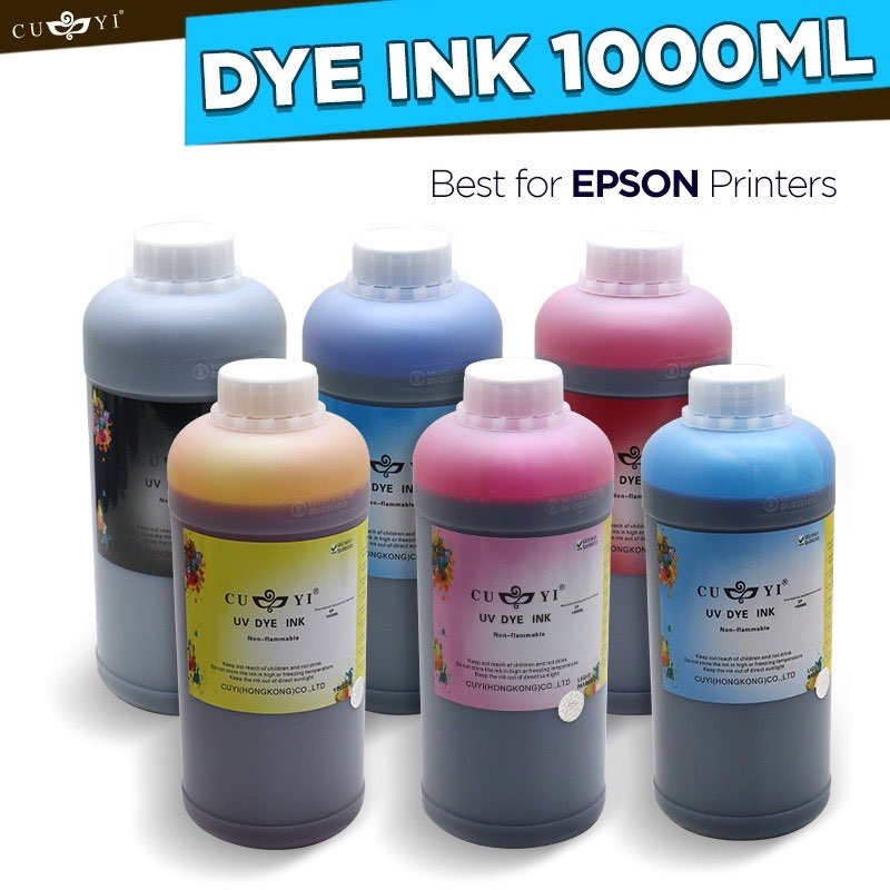 1000ML CUYI Dye Ink for Printers(C/M/Y/K/LC/LM) | Shopee Philippines