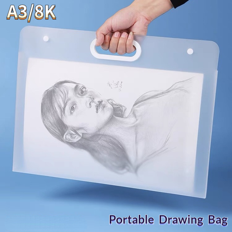 4K/8K Portable Drawing Bag Picture Album Drawing Paper File Folder ...