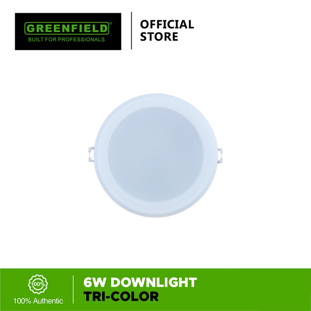 Greenfield Round Downlight 6W Tri-color | Shopee Philippines