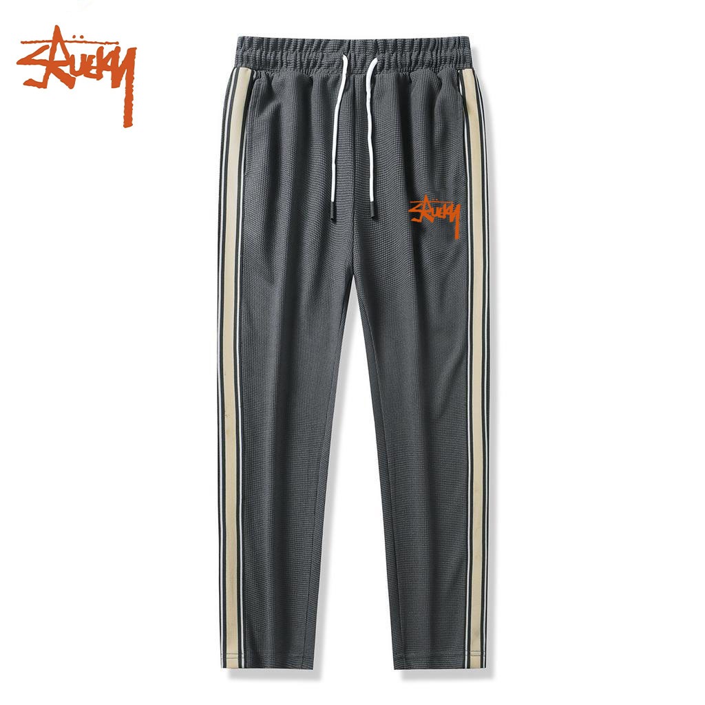 Waffle Striped Jogging Pants Mens Fashion Trousers Casual Trendy Outfit Unisex Shopee Philippines 7001