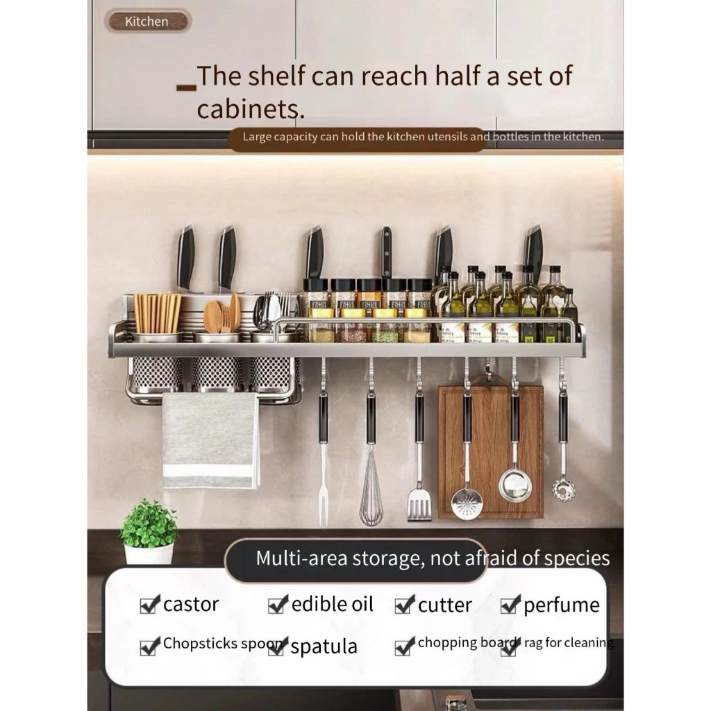 Condiments Organizer Utensils Organizer Spice Rack Knife Holder Kitchen ...