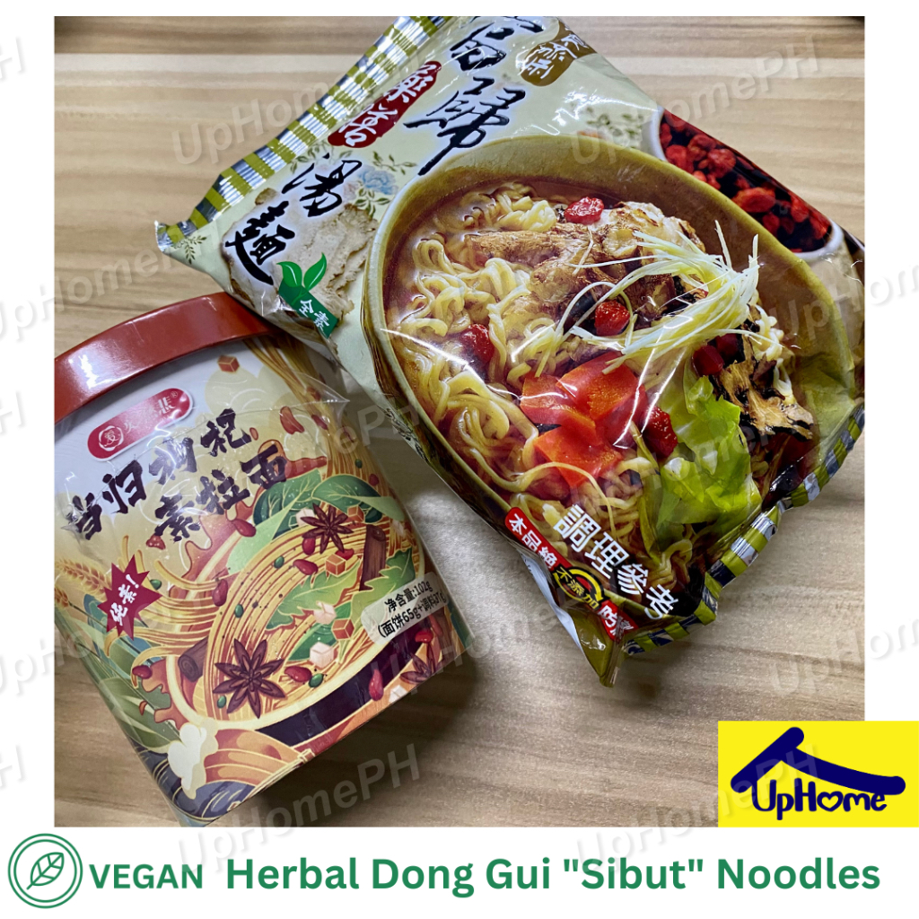 Vegan Chinese Herb Noodles Vegetarian Herbal Dang gui Sibut Instant ...