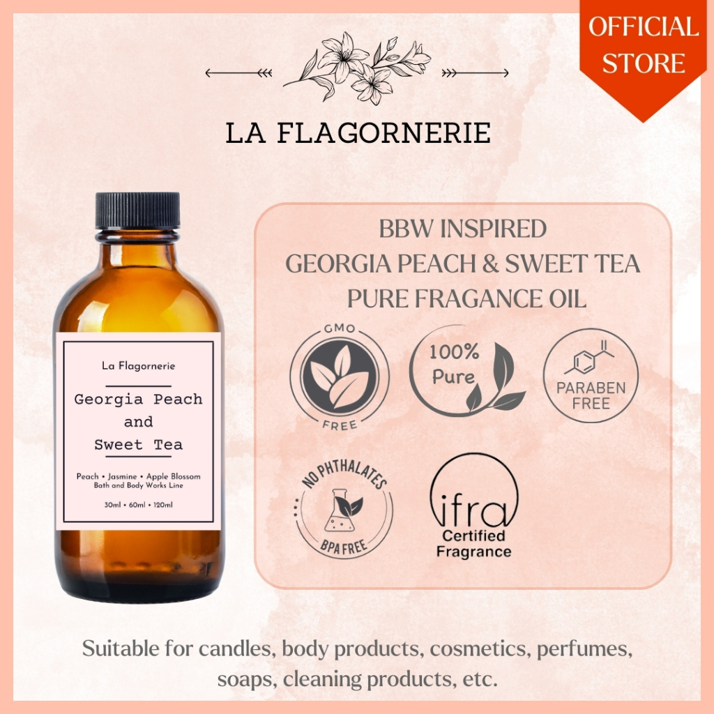 Georgia Peach & Sweet Tea Fragrance Oil (For candles, soaps, diffusers,  perfumes and body products) | Shopee Philippines