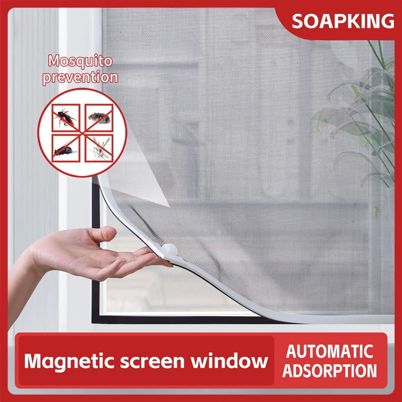 Mosquito net window screen DIY custom screen replacement net magnetic ...