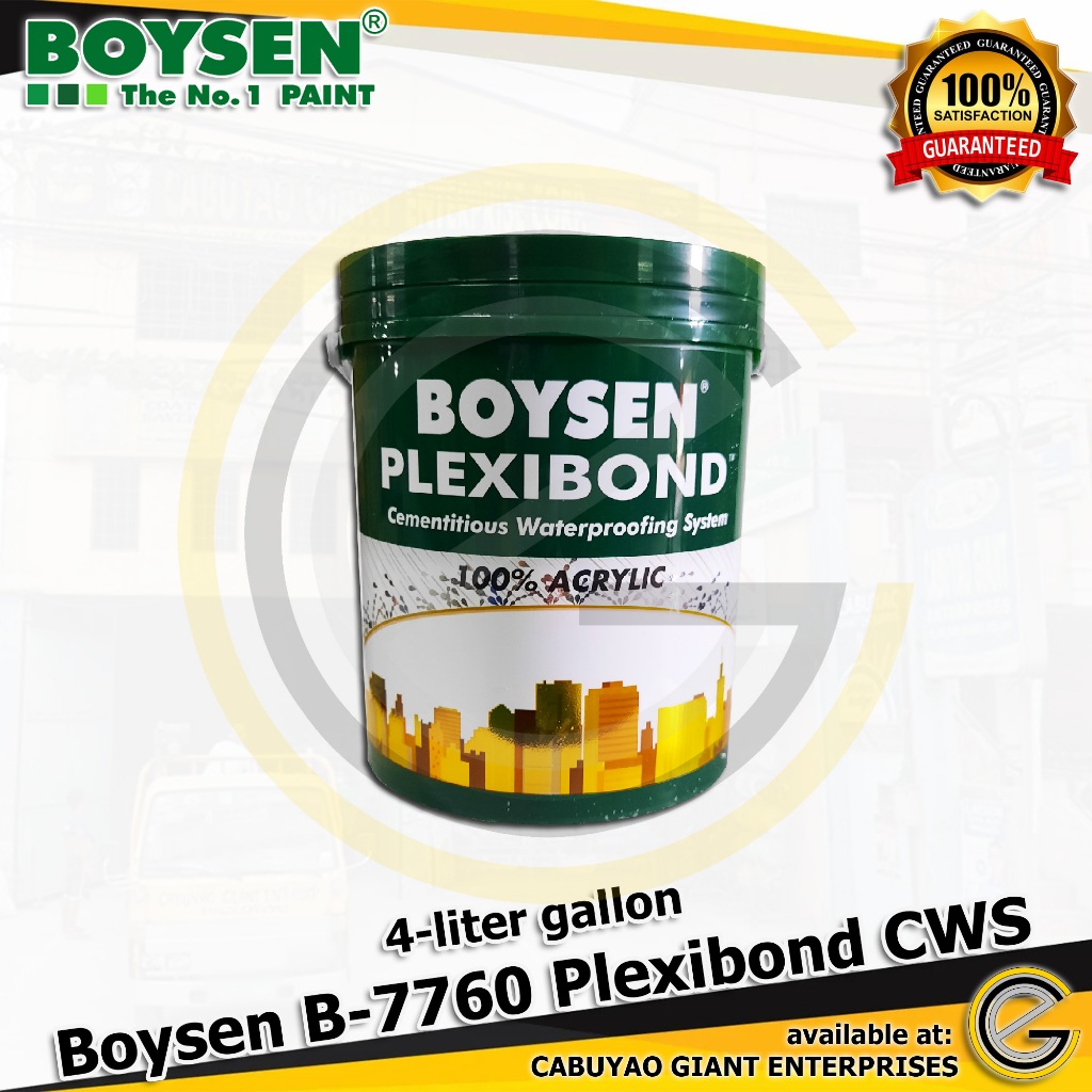 Boysen Plexibond Cementitious Waterproofing System 100% Acrylic B-7760 ...