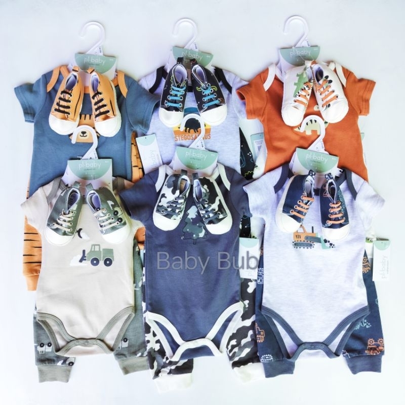 PL Baby Set with Shoes (3pc set) | Shopee Philippines