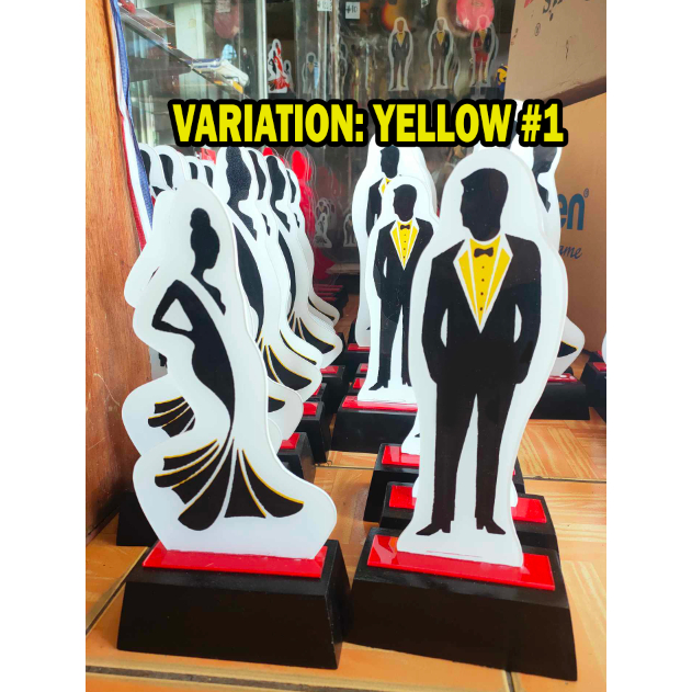 Pageant Trophy Pair/ Acrylic Trophies /Double Paint hindi natutuklap ...