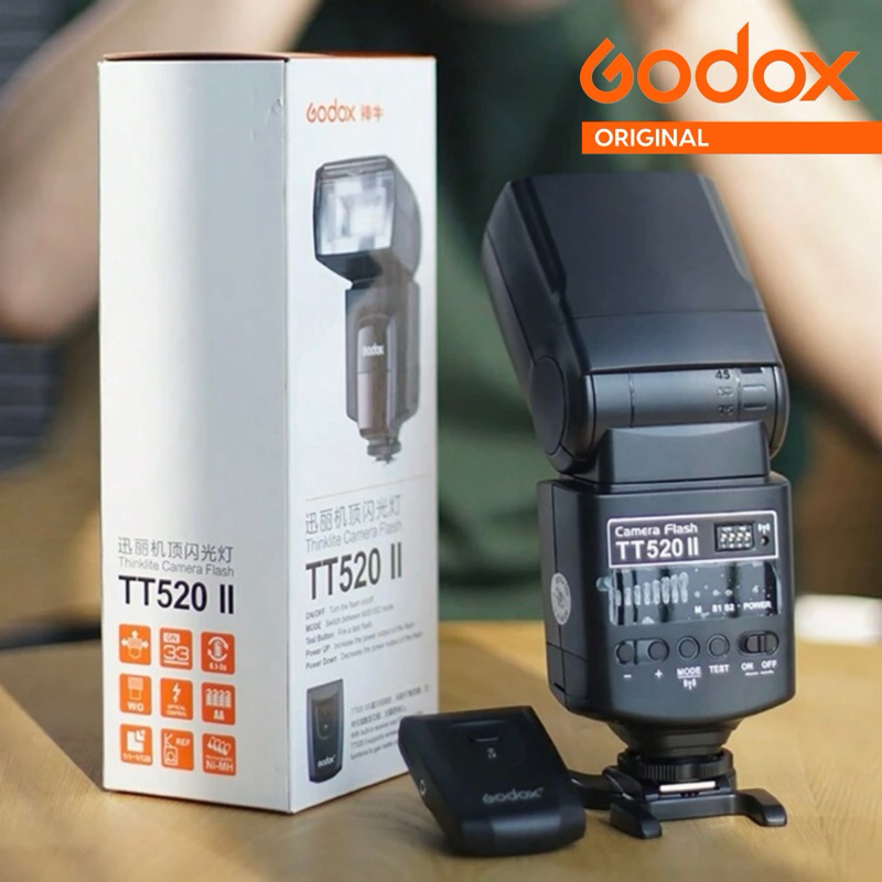 Godox TT520 II TT520II Upgraded, 433MHz GN33 Manual Flash With Rt 16 Transmitter 1128 11power13 Stop S1s2 Modecompatible Wcenter Pin Hotshoe Cameras I5104307632