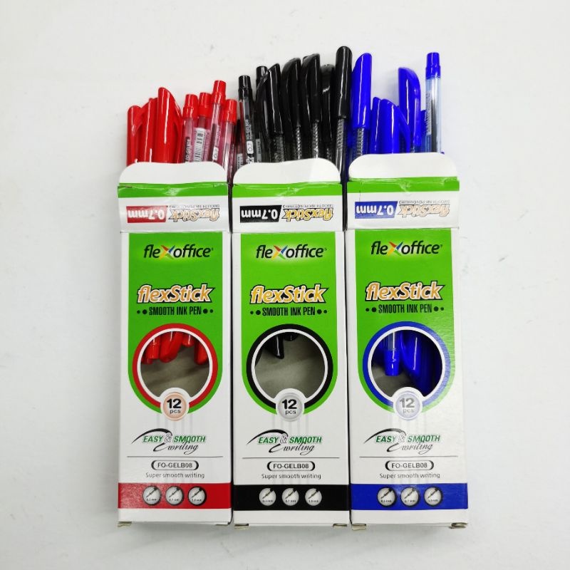 Flexoffice [Flexstick] 0.5mm 12pcs ball pen | Shopee Philippines