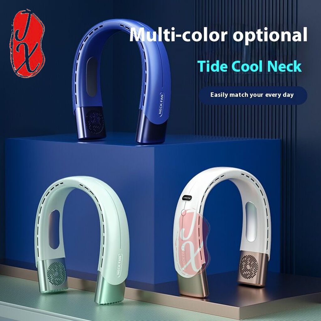 10000mAh Portable Fan Neck Hanging Bladeless USB Rechargeable Fan