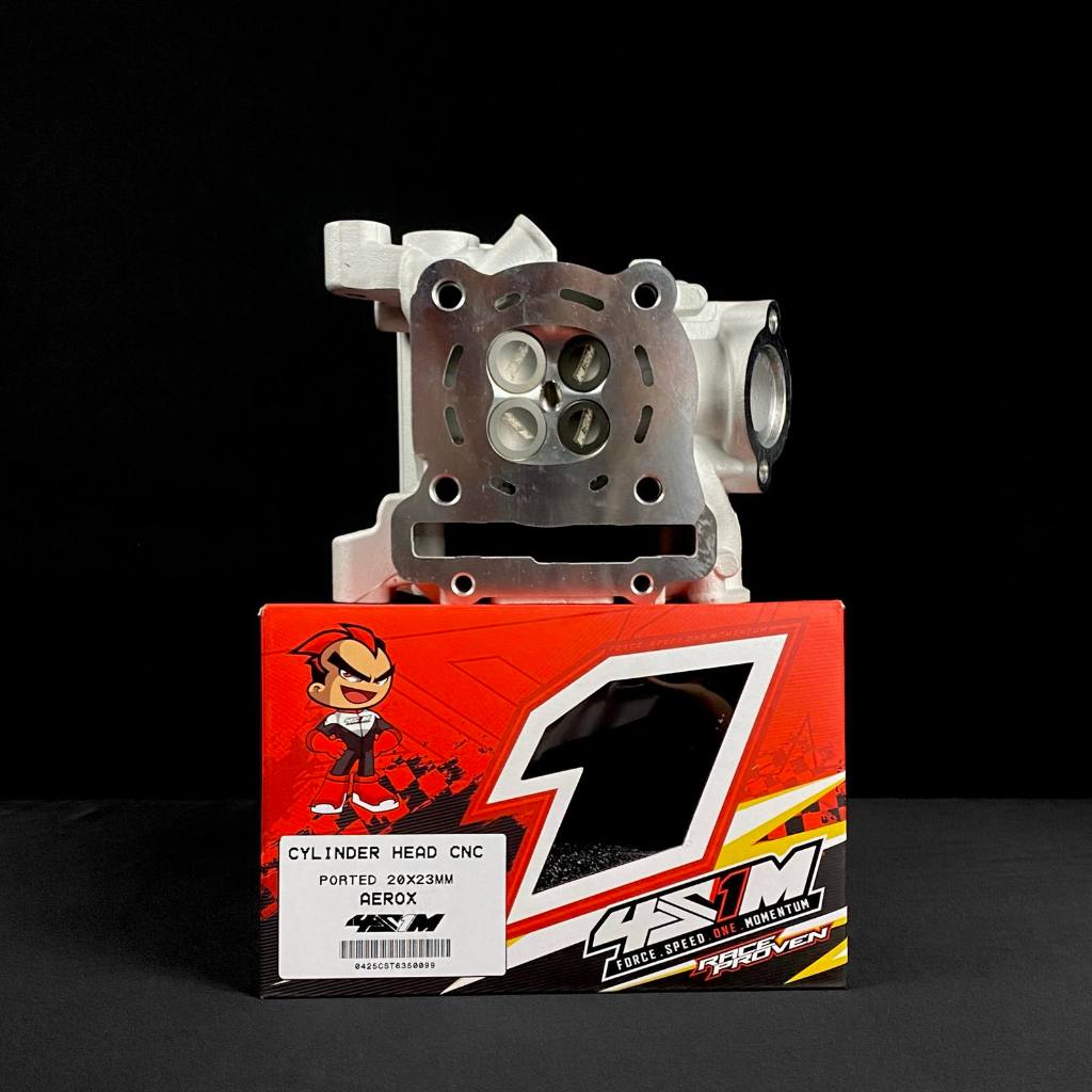 TPC 4S1M - CYLINDER HEAD CNC (SWIRL PORTED) AEROX/NMAX V2 /SNIPER155 ...