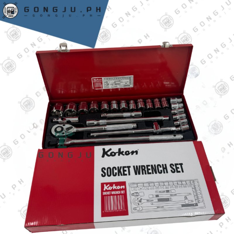Koken 24 pcs. Socket wrench set made in Japan | Shopee Philippines