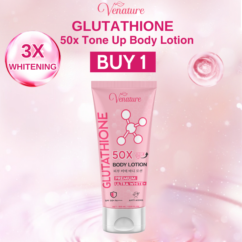 Venature Glutathione Body Lotion Spf 50+ Whitening Skin Rejuvenation Instant Whitening Lotion 50x