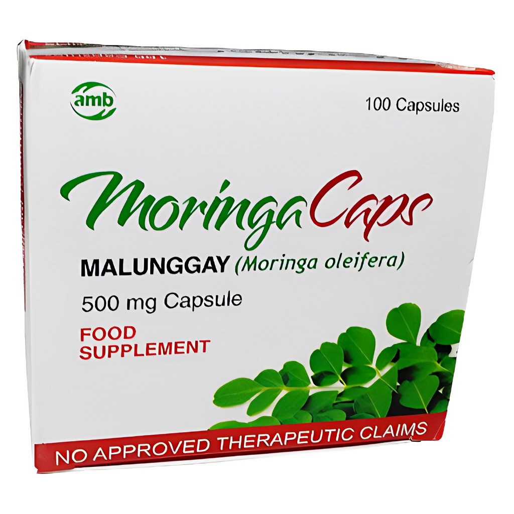 Malunggay (Moringa Oleifera) Food Supplement 500mg 100s MORINGA CAPS ...