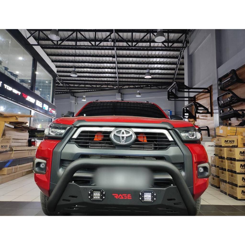 Toyota Hilux J E G V Conquest 2016 to 2025 Rage R Serries Front Bumper ...