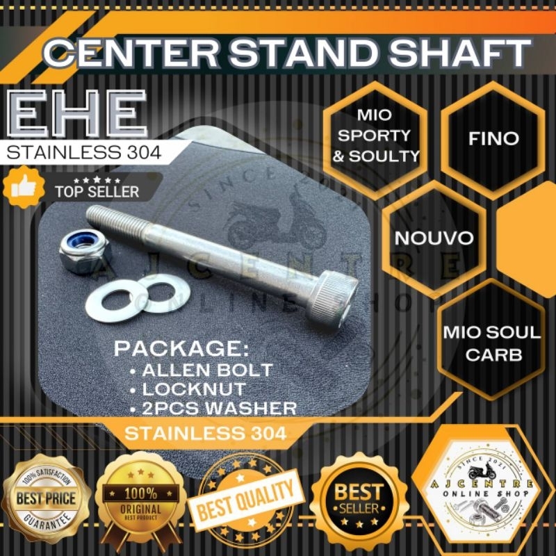 STAINLESS CENTER STAND " EHE " FOR MIO SPORTY/SOULTY/SOUL/FINO/NOUVO