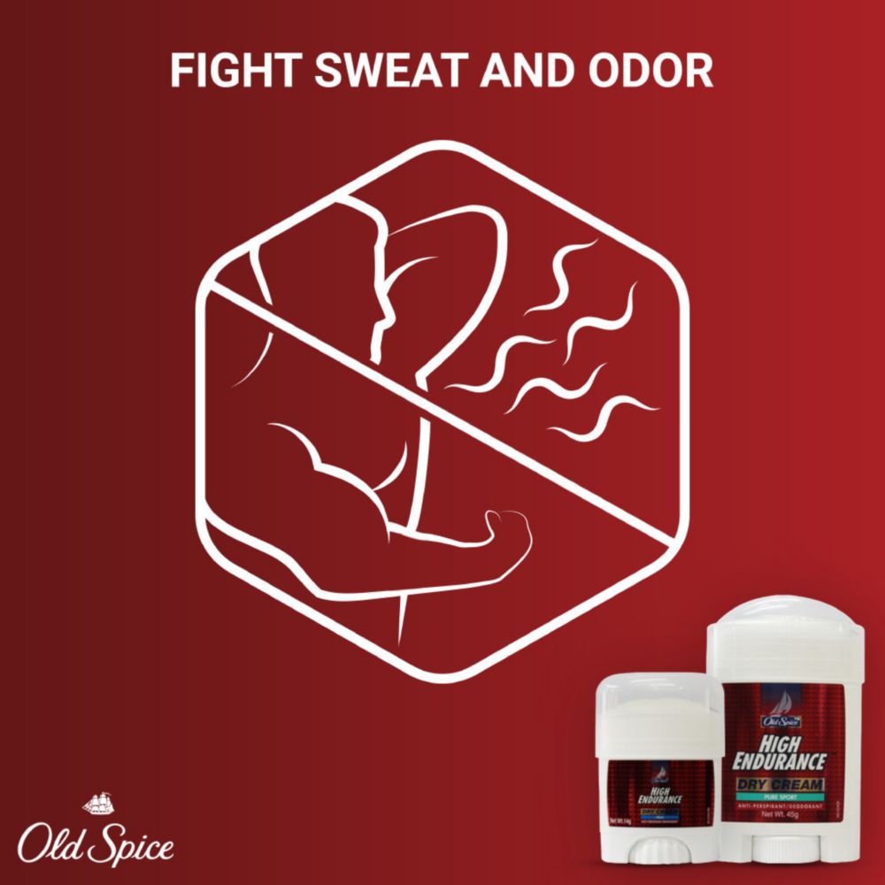 Old Spice Anti Perspirant High Endurance Dry Cream Deodorant Fresh