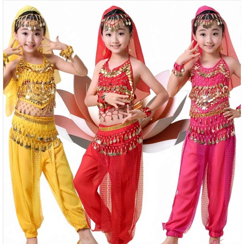 India Dance Costumes For Kids Girl Belly Dance Dress For Kids Egypt