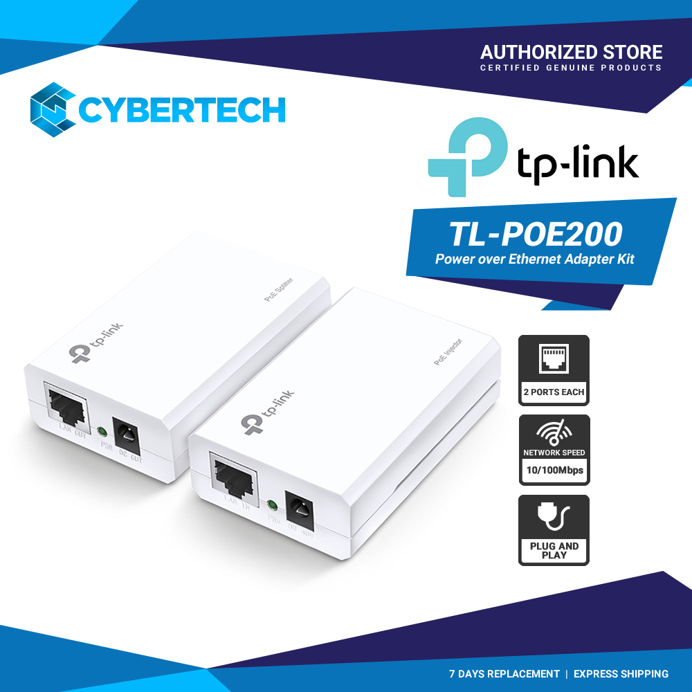 TP-Link TL-POE200 Power Over Ethernet Adapter Kit | Shopee Philippines