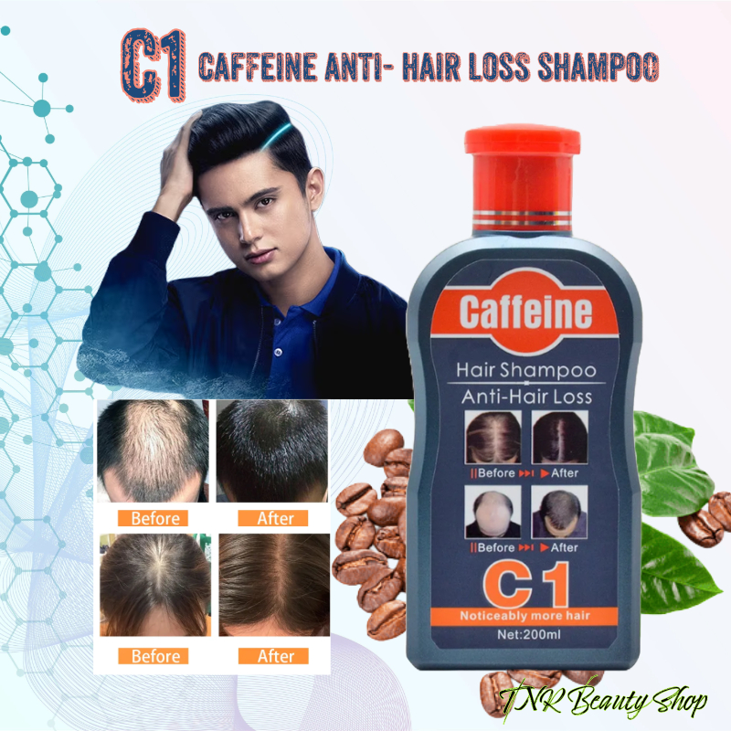 C1 Caffeine Anti Hair Loss Shampoo Anti Dandruff Hair Care Tratment Shampoo 200 Ml Shopee 1683