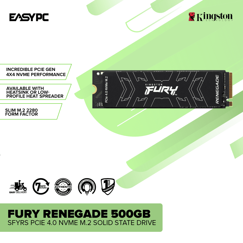 EasyPC| Kingston Fury Renegade SFYRS 500GB/ 1TB/ SFYRSK 500GB NVMe M.2 ...