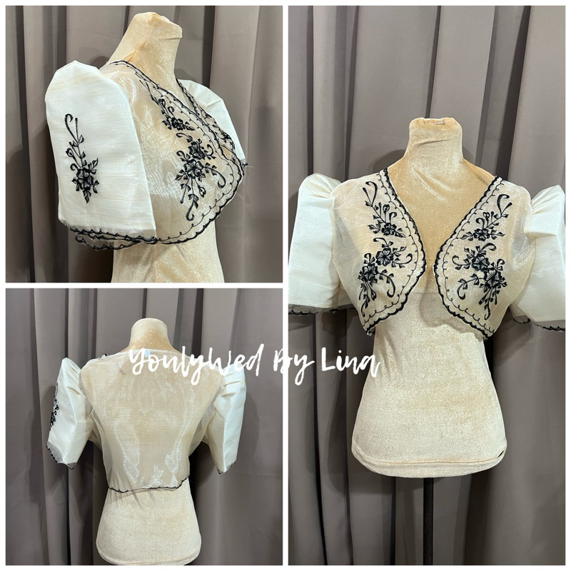 Modern Filipiniana Bolero Burda | Shopee Philippines