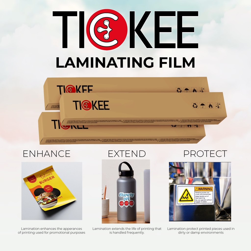 DPS Tickee Cold Laminating Film Matte 1 ft. x 164 ft. for Sticker ...
