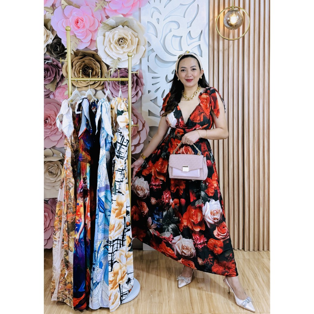 Authentic Vietnam Padded Maxi Dress (S - 2XL) | Shopee Philippines