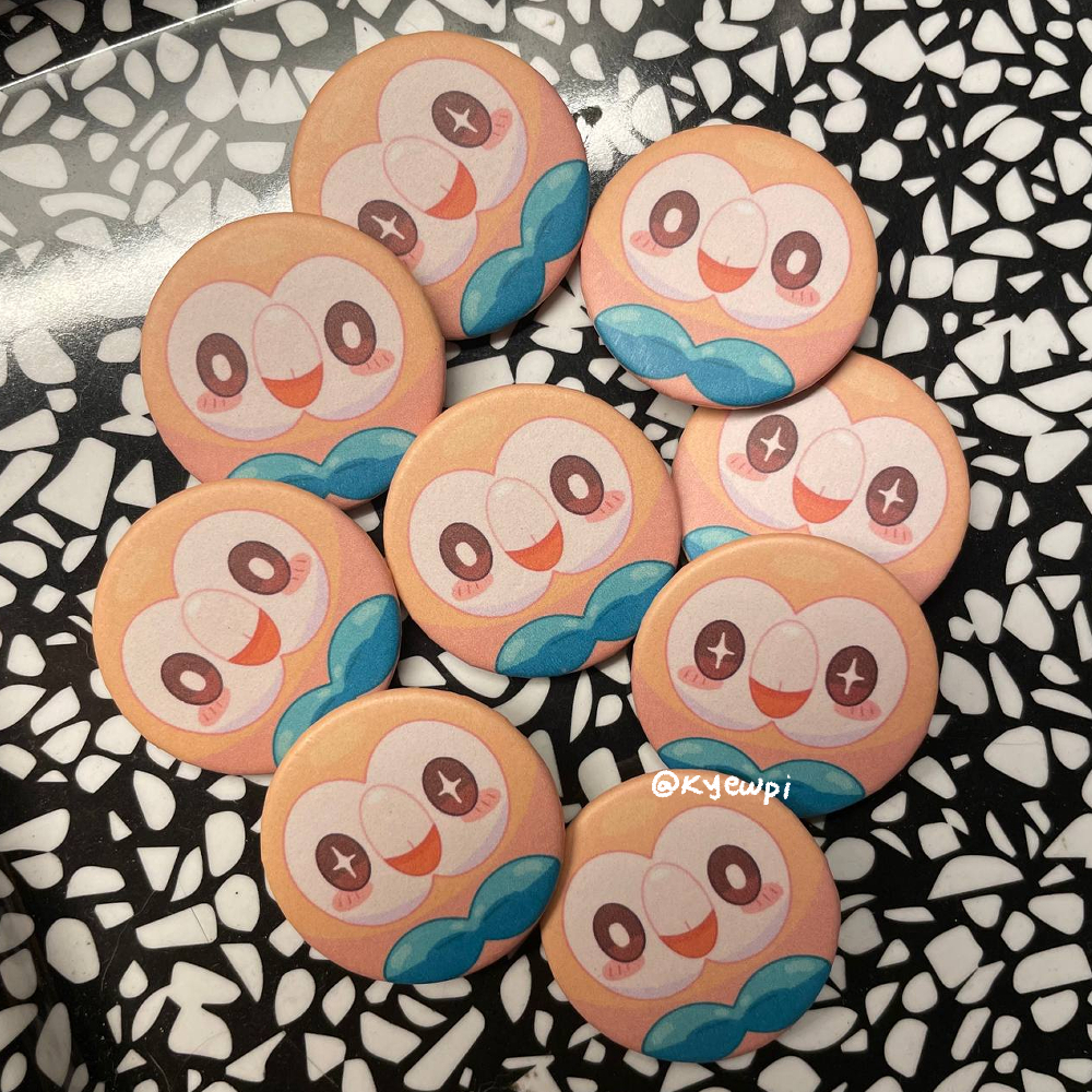 Rowlet Pokemon Button Pin by KYEWPI | Shopee Philippines