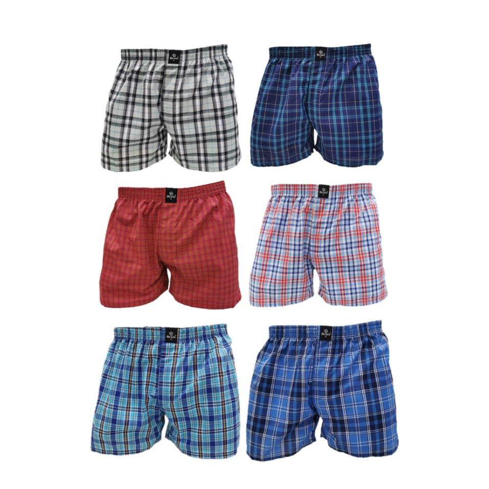 Brute Boxer Short Checkered (set of 6) | Shopee Philippines
