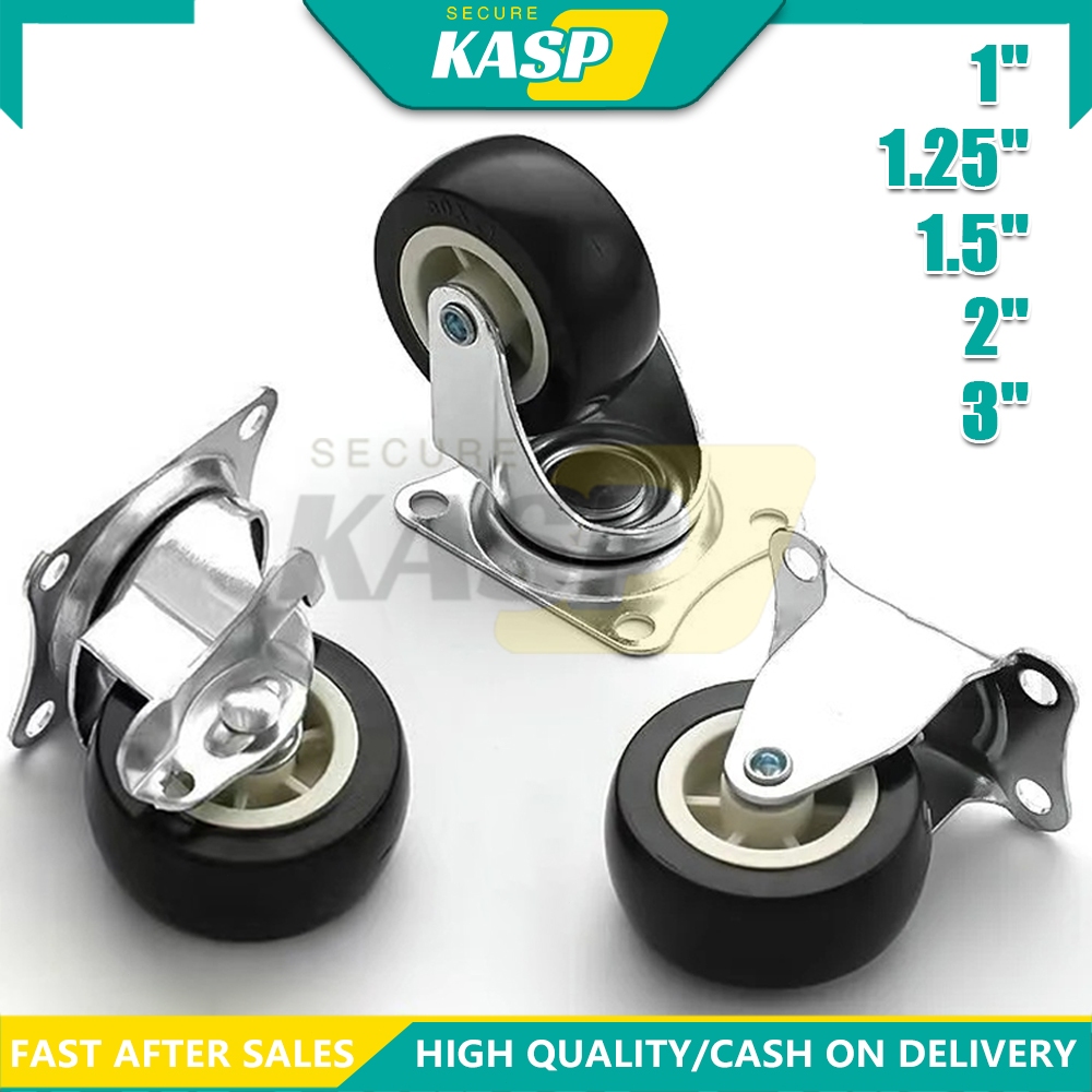 Inch Heavy Duty Casters Wear Resistant PVC Swivel Wheels Durable  Castors for Furniture Carts