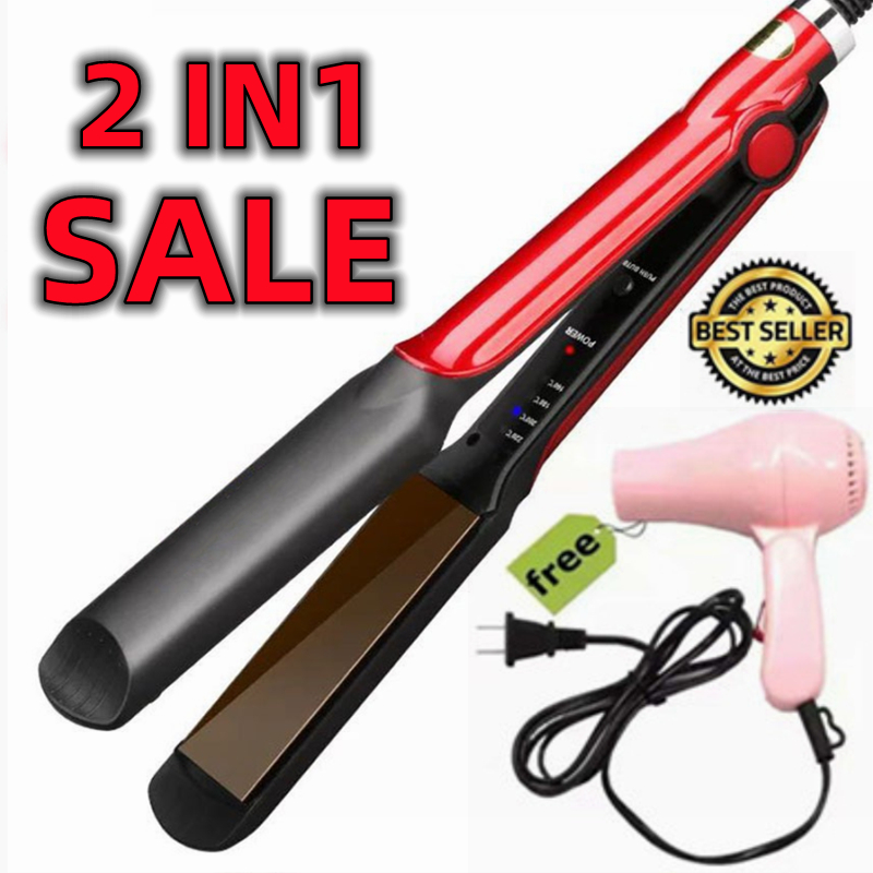 Professional Electric Splint Temperature AdjustmentHair Straightener ...