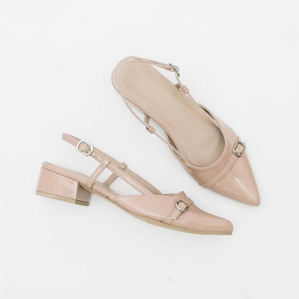 Aztrid Janica Women Pointed Block Heel Sandals Shopee Philippines