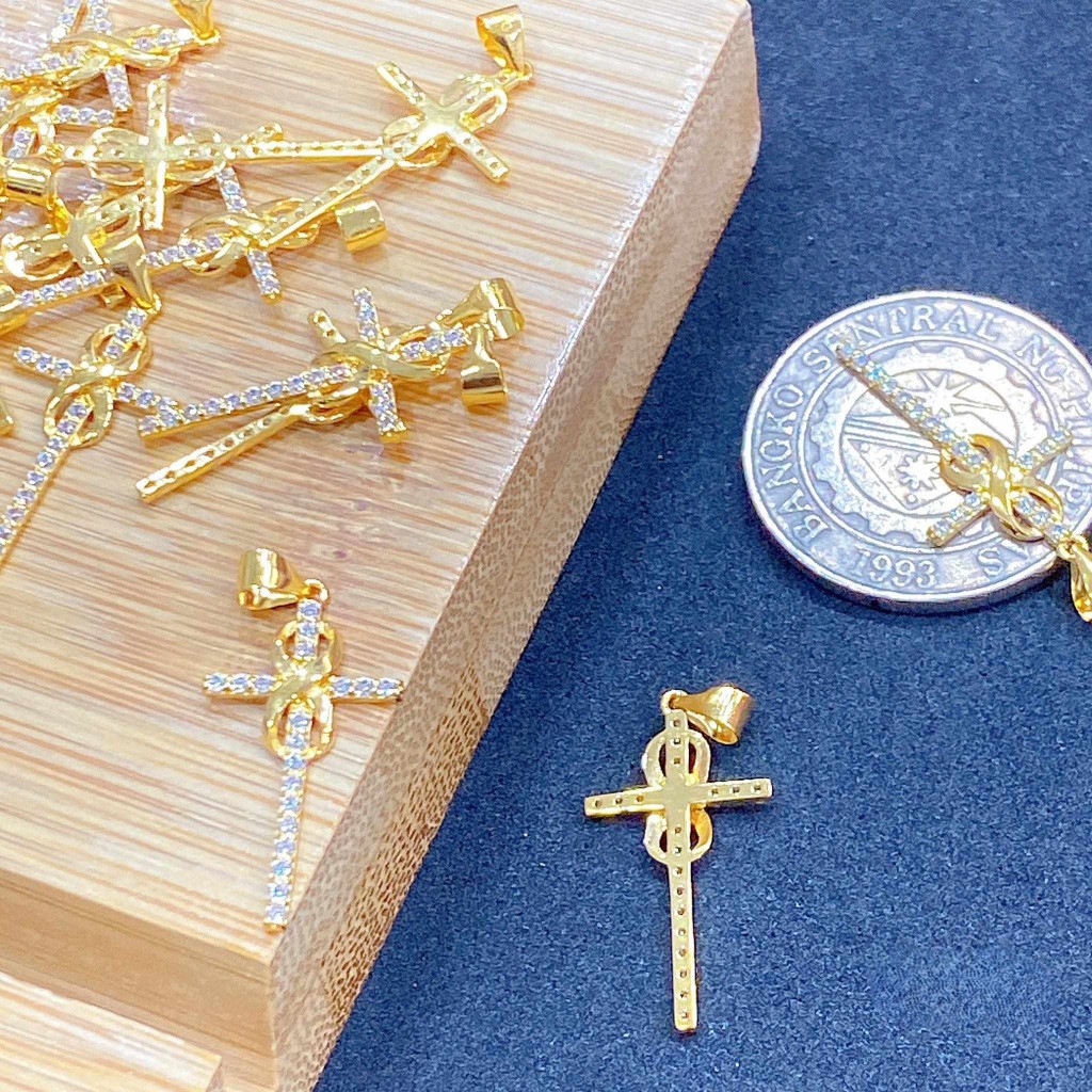 pink box 18k Saudi gold pendant | Shopee Philippines