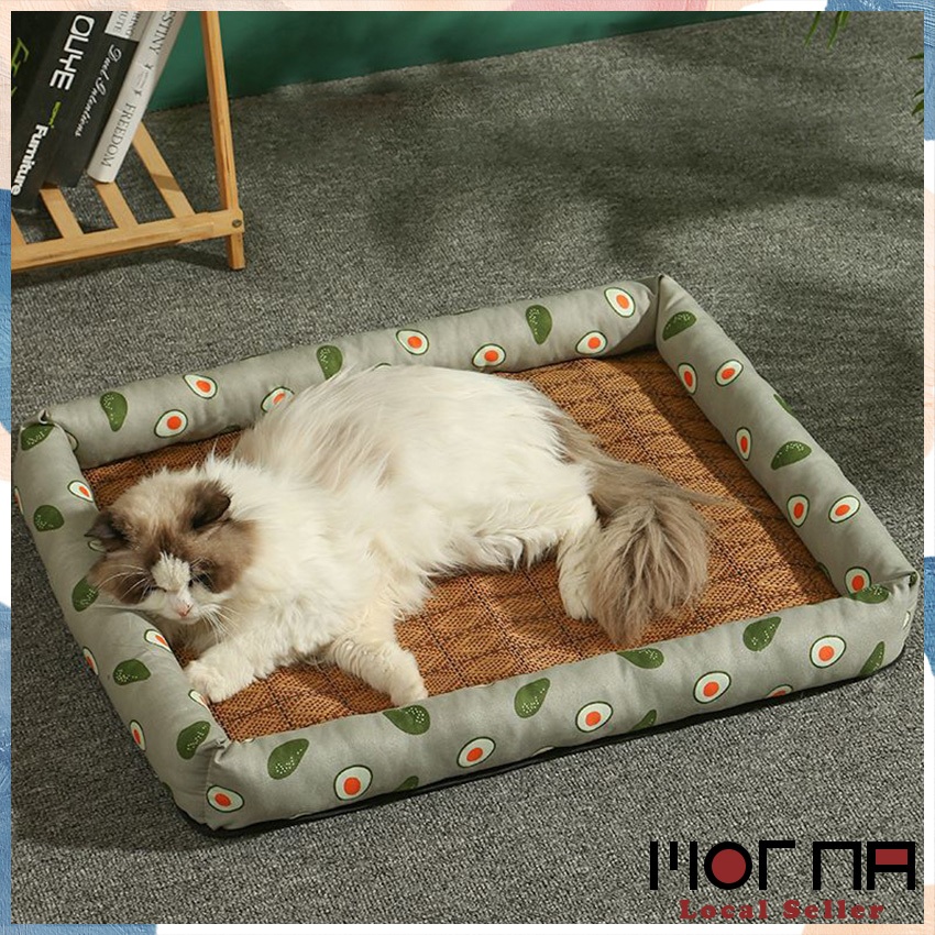 Summer Rattan Cooling Mat For Dog Puppy Bed Cat Cooling Pad Dog Bed ...