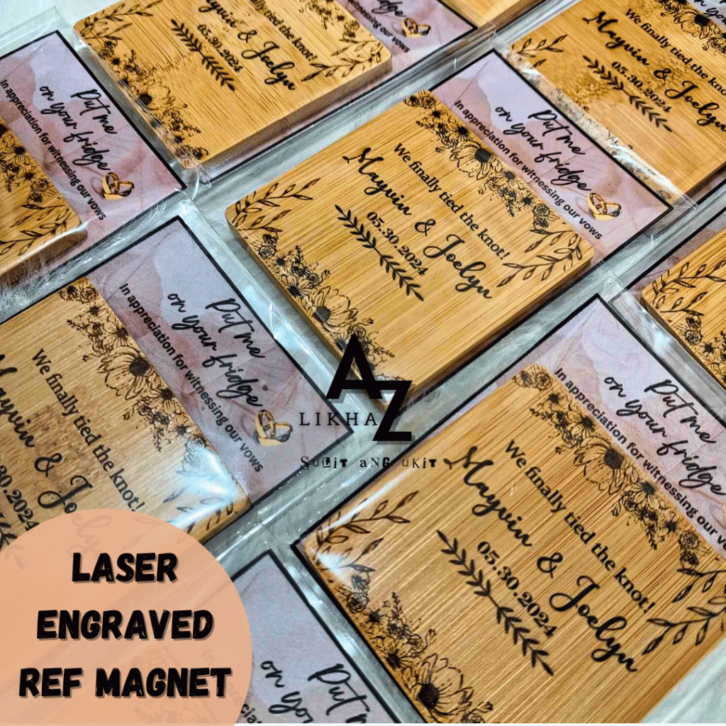 PERSONALIZED REF MAGNET LASER ENGRAVED - RUSH ORDER | Shopee Philippines