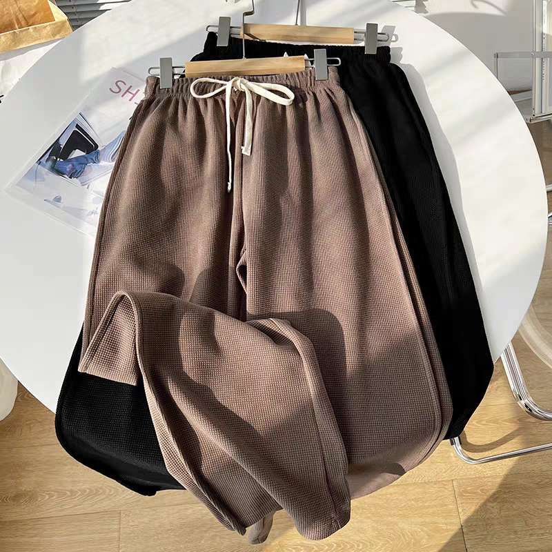 Lansite wide-leg pants woman loose straight leg highwaist pants ...