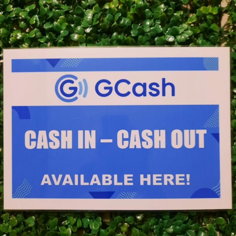 GCASH SIGNAGE A4 LAMINATED | Shopee Philippines