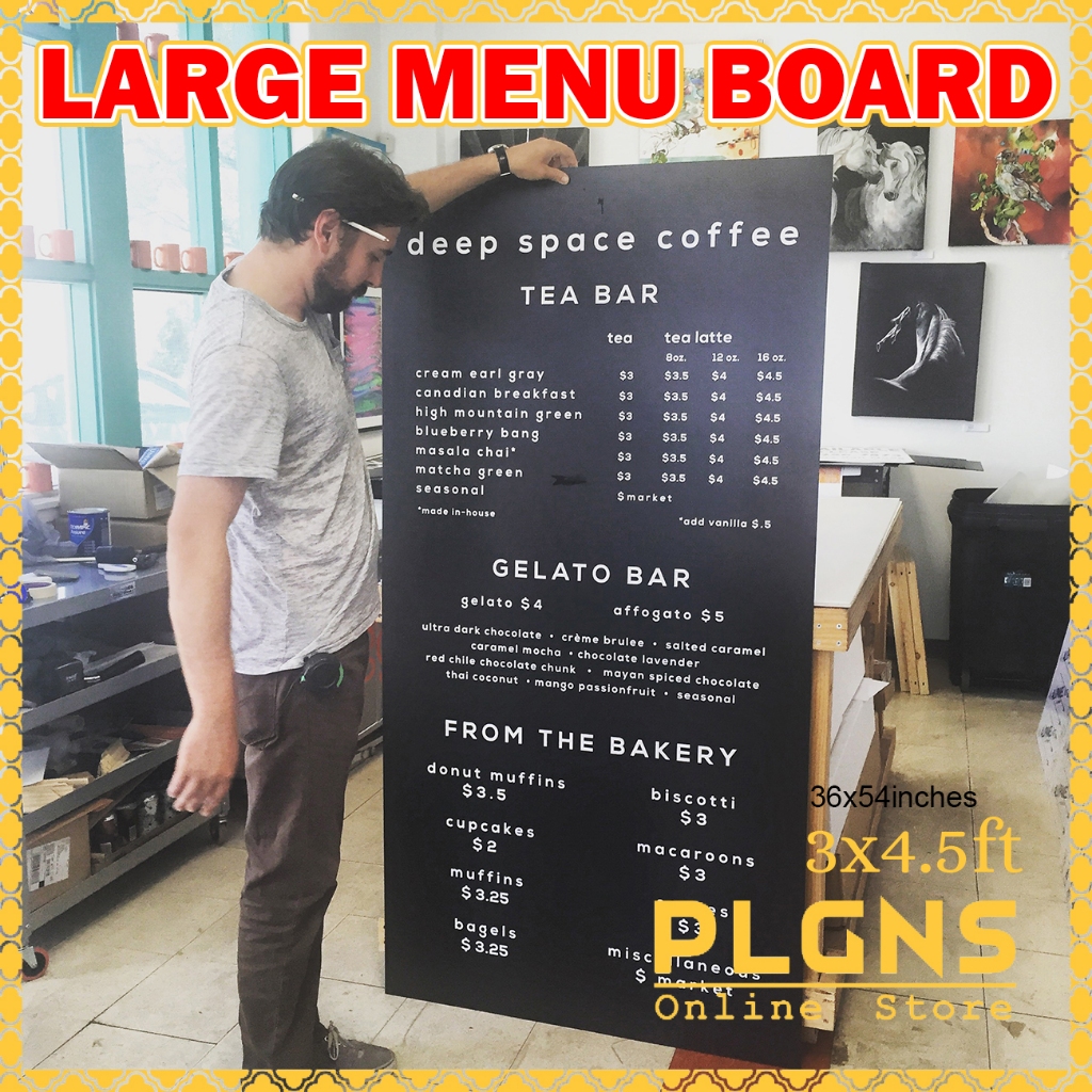 LARGE Menu Boards Custom SIZE Personalized / Customized Any size ...