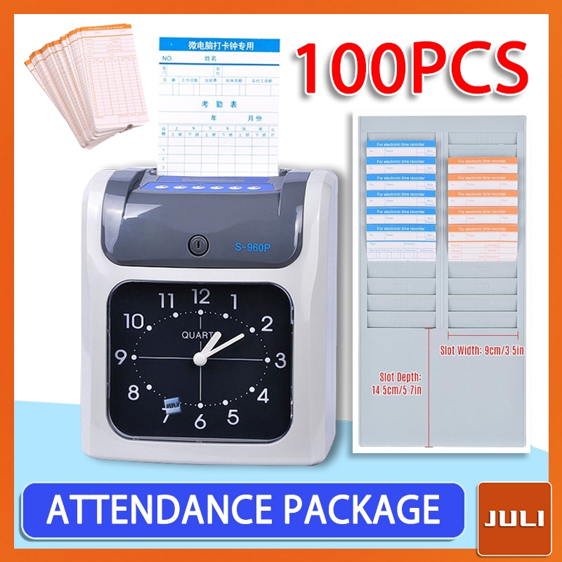 Bundy Clock Time Recorder Attendance Machine Time card 5 Bag Time In ...