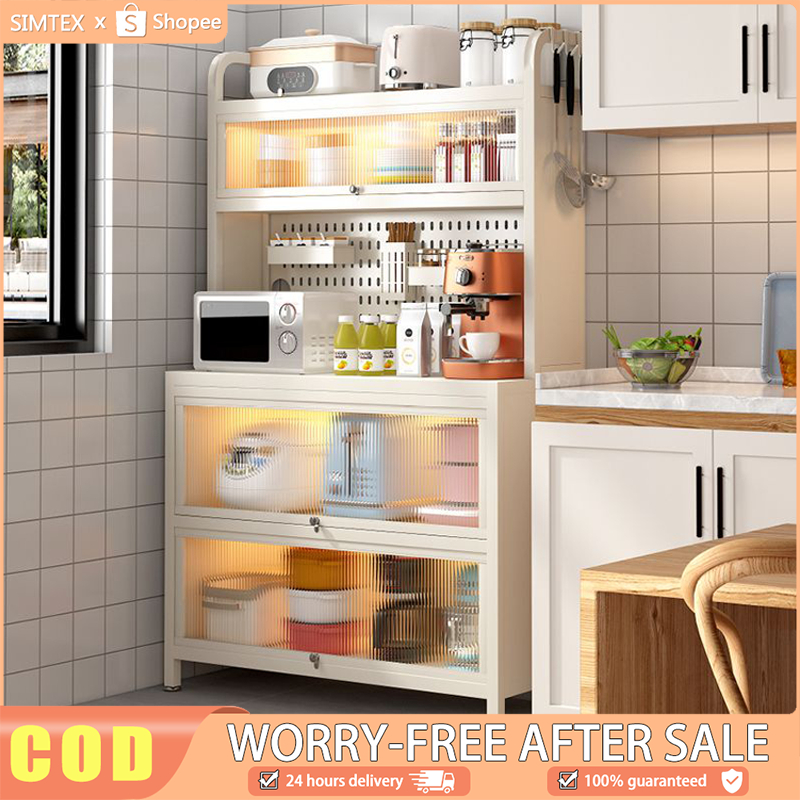 Kitchen Rack Cabinet Made of iron 4/5/6 Layers Kitchen Cabinet Rack ...