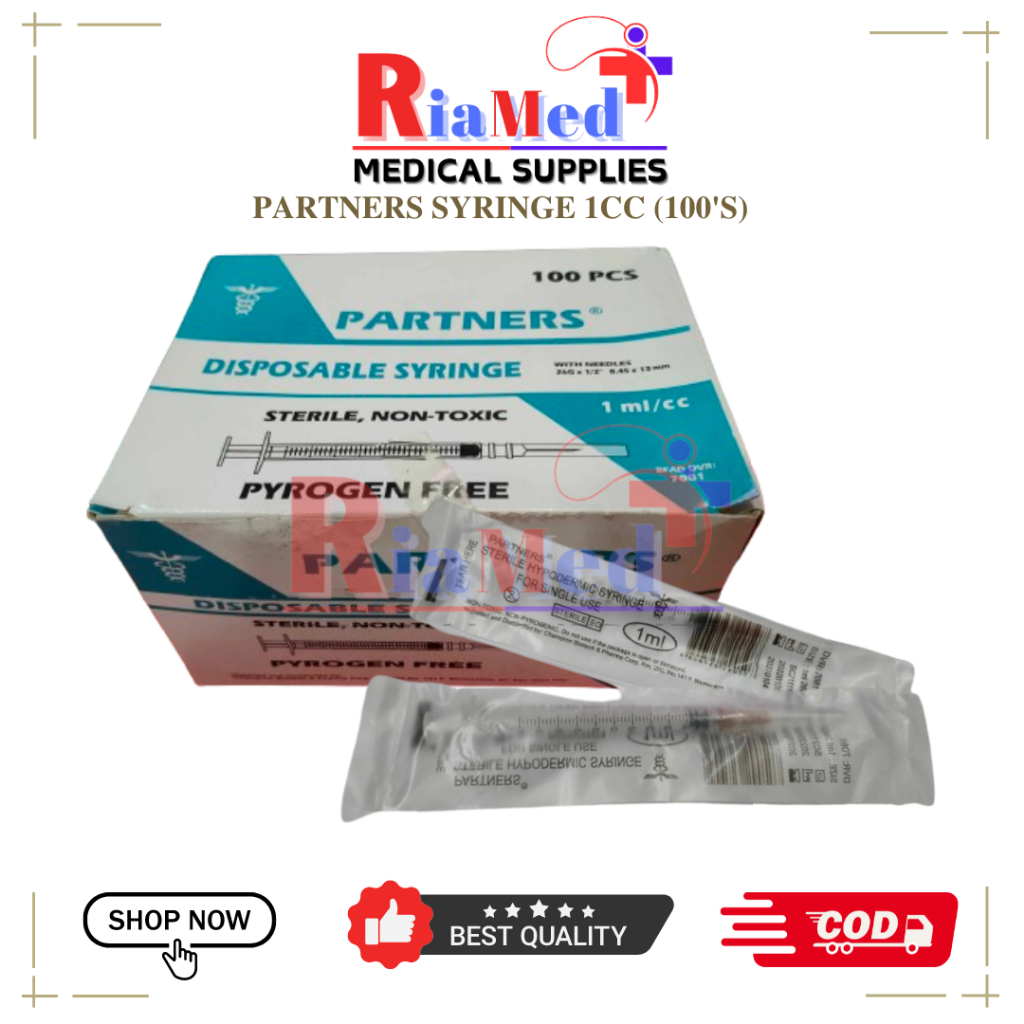 PARTNERS SYRINGE 1CC (100'S) | Shopee Philippines