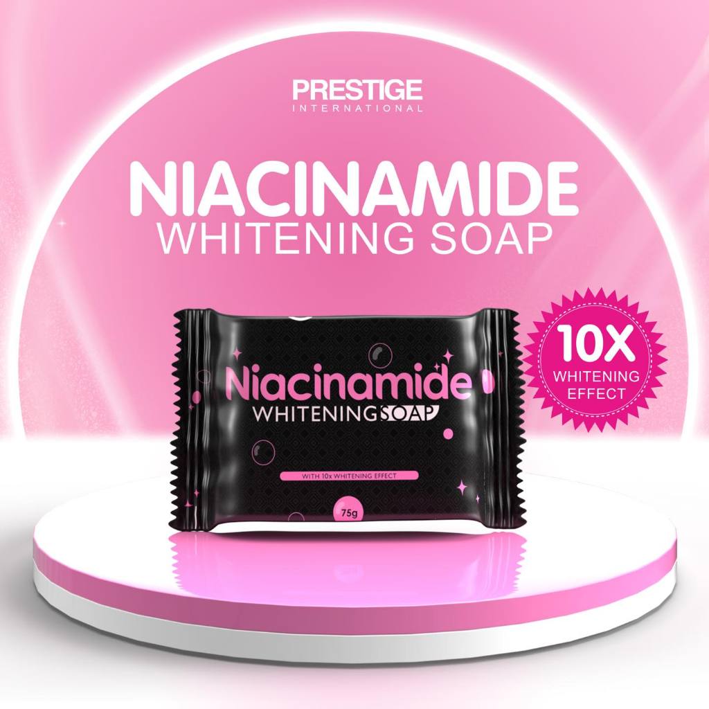 Authentic Prestige Niacinamide Whitening Soap 10x 75g (1PC & 4PCS ...