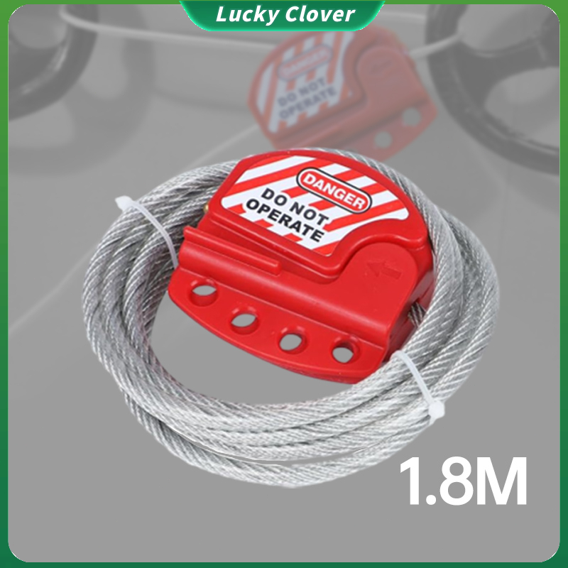 1.8 Meter Adjustable Gate Valve Cable Lockout PVC Coating Lockout ...