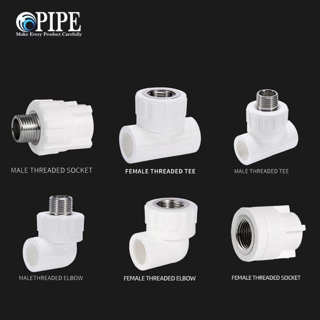 Ecopipe PPR fittings male female elbow male female coupling male female ...