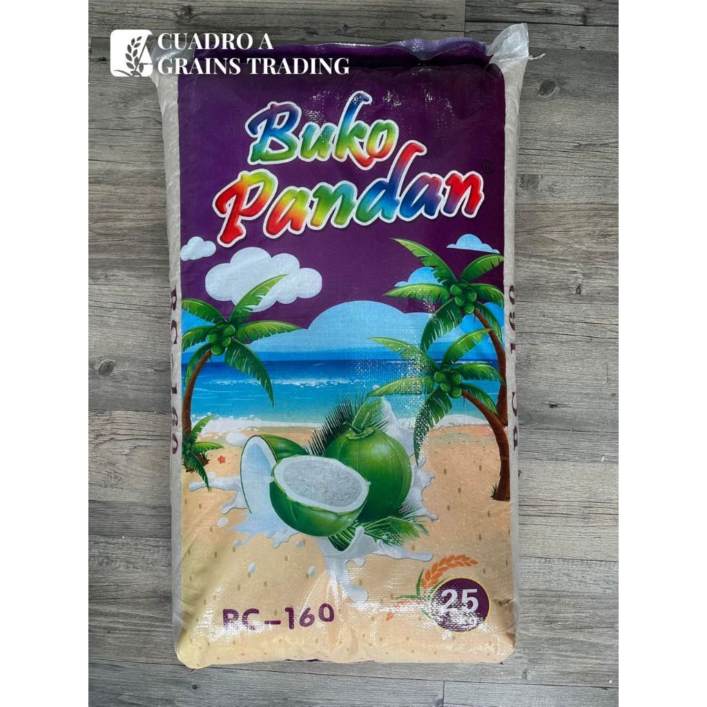 Buko Pandan RC 160 Violet Long Pin Rice Bigas 25 kilos sack | Shopee ...